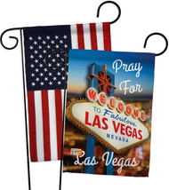 Pray for Las Vegas - Impressions Decorative USA - Applique Garden Flags ... - £24.76 GBP