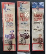 18 Eagle Claw Snelled Fish Hooks Lot 3 Mixed Asst Size 4, 2/0, 1/0 New V... - €4,29 EUR