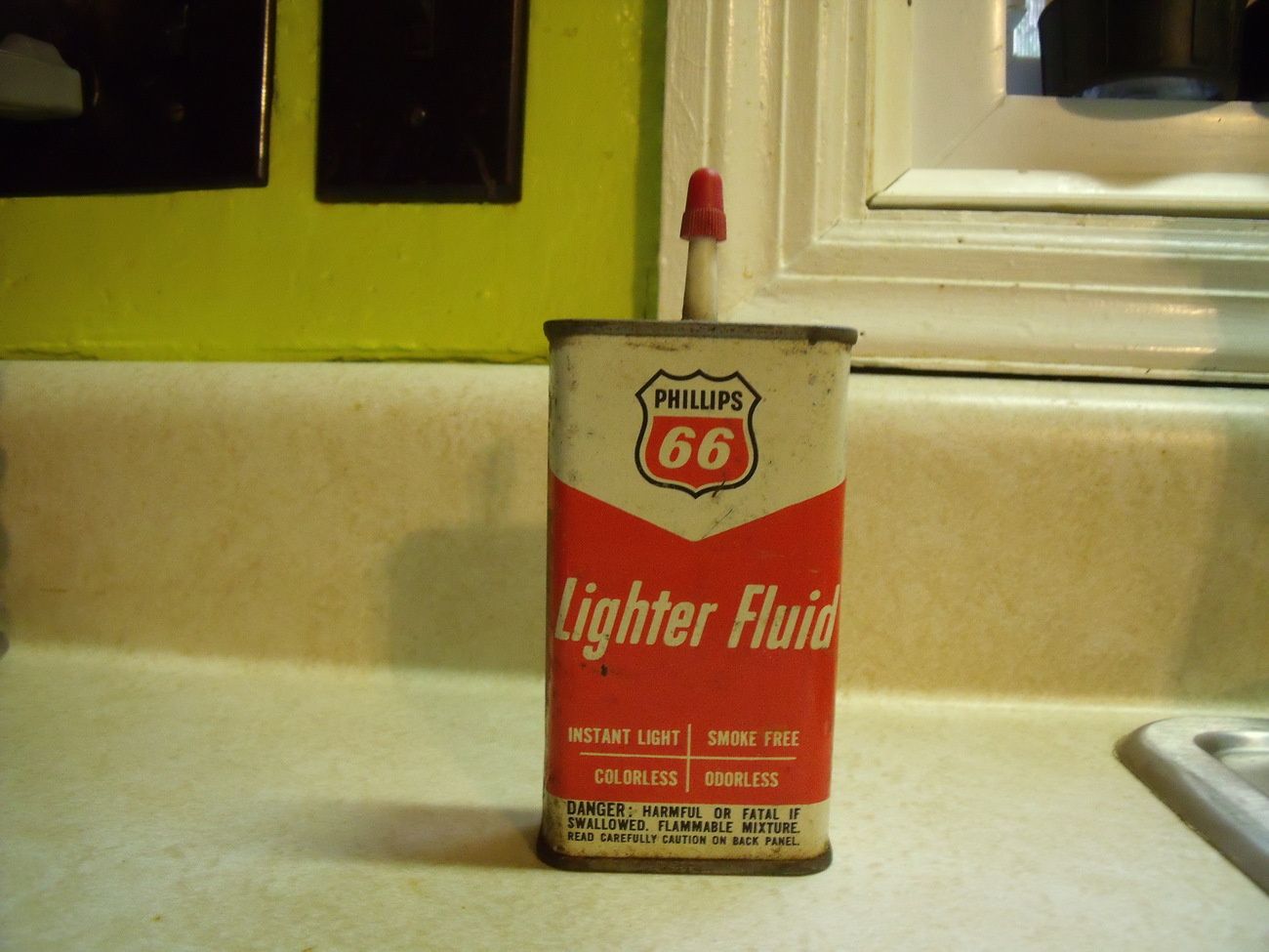 Phillips 66 Lighter Fluid Tin Vintage about 1968 - $23.00