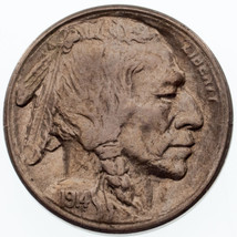 1914-S 5C Buffalo Nickel in AU Condition, Excellent Eye Appeal, Strong L... - £140.31 GBP