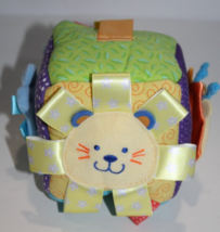 Ribbon Tags Animal Baby Block Elephant Lion Giraffe Mirror Link Soft Toy... - $10.70