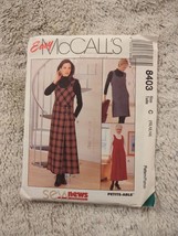 8403 UC McCalls Sewing Pattern Misses Sew News Semi Fitted Jumper Easy Sz 10-14 - £8.32 GBP
