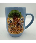 Disney Animal Kingdom 2010 Tree of Life Mug Blue Wildlife Ceramic Souvenir - $24.99