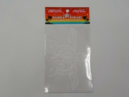 NALU BLUE HAWAIIAN ISLAND DECAL WHITE 6 INCH SEA TURTLE INDOOR/OUTDOOR NIP - $7.99