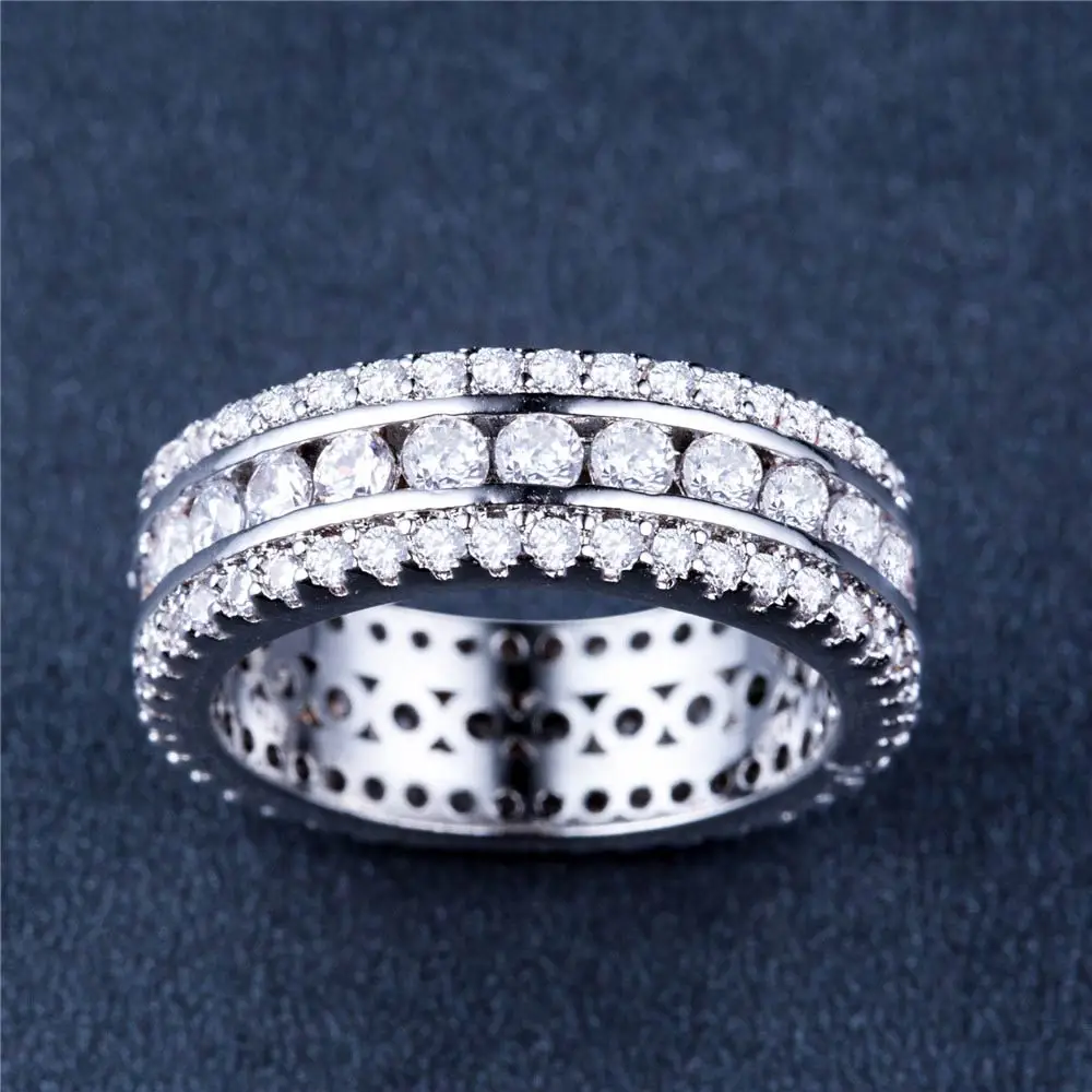  full cz micro pave best valentines gift jewelry engagement rings for women tyre shaped thumb200