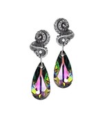 Alchemy Gothic E409 Kraken Earrings Tentacles Teardrop Gem Goddess - $1,327.90 MXN
