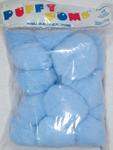 Light Blue Aldastar Puffy Poms Wireless Acrylic Pom Poms 3 Inch 15 Pieces - $6.00