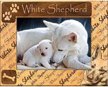 White Shepherd Laser Engraved Wood Picture Frame Landscape (4 x 6) - $30.99