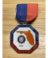 Vintage 1994 Polk County Salute to WWII 50th Anniversary Medal with Ribb... - $924.80 MXN