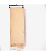 Cashmere Tan Scarf with Fringe - £11.99 GBP