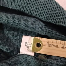 Izod Men's Green Cotton V-Neck Sleeveless Vest Size 2XL Measured Chest 51" image 7