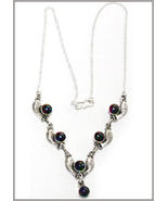 Collier Avec Argent Et Ambre - $54.39