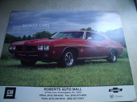 2005 GM Muscle Car Calendar from Roberts Auto Mall, Downingtown PA - £12.64 GBP