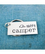Happy Camper Keychain, Outdoors, Camping, Tent Camping, Backpacking - $10.95