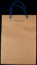 LOUIS VUITTON Brown Shopping Gift Paper Bag Tote 11&quot; x 8&quot; x 2 3/8&quot; - £16.01 GBP