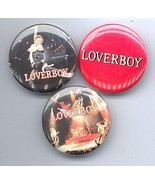 LOVERBOY Pinback Buttons 3 Different - £7.17 GBP