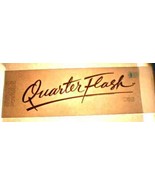 QUARTERFLASH Logo 1980&#39;s T-Shirt Iron-On - £4.78 GBP