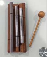 JW STANNARD CHIMES WITH MALLET 3-TONE HARDWOOD BASE - $35.00 CAD