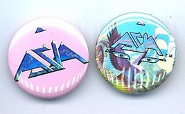 YES ASIA Pinback Buttons 2 Different - £4.76 GBP