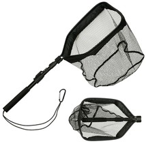 Portable Folding Fishing ing Net Handheld Telescopic Handle with Rope Lure Strea - £53.58 GBP