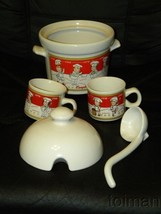 Campbell&#39;s Soup covered tureen ladle and 2 mugs 2001 - £19.66 GBP