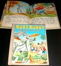 BUGS BUNNY HANGS AROUND Tell-A-Tale Library Bound 1957 - $9.98