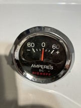 Niehoff Amp Gauge +/- 60 Amperes, DC Vintage Old School - $266.13 MXN