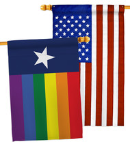 TexasPride - Impressions Decorative USA Applique House Flags Pack HP148682-BOAB - £47.93 GBP