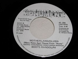 Boots Randolph Motherland I Write The Songs 45 Rpm Record Monument Label Promo - £12.50 GBP