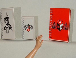 Barbie doll Rebelde set of notebooks folded cardboard accessory Mia Lupi... - £3.92 GBP