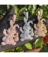 5AAA+ CZ Bling Ice Out Hop Hip Rabbit Pendant Necklace 24k Real Gold Plated - $68.66+