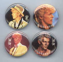 DAVID BOWIE 1984 Pinback Buttons 4 Different - £7.94 GBP