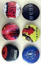 RUSH 1980s Pinback Buttons 6 Different - £13.52 GBP
