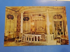 Vtg Postcard Bedroom Of Mrs. Vanderbilt, Hyde Park, NY, Mansion - £3.97 GBP