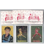 3 POWER RANGERS 3D FLICKER CARDS &amp; POUCH-AVON - £3.91 GBP