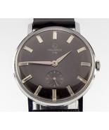 Helbros Men&#39;s Stainless Steel Hand-Winding Watch w/ Leather Band - $14,073.65 MXN