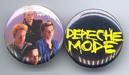 DEPECHE MODE Pinback Buttons Pins Badges 2 Different - $9.98