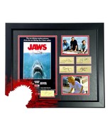 JAWS Bloody Shark Bite Framed Movie Poster Facsimile Cast Signed Collage... - £203.17 GBP