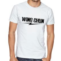 wElevate Your Style With Unique Wig Chun Martial Art Tees white T shirt - £10.37 GBP