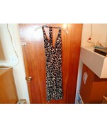 Womens Jones New York Size 10 Beige &amp; Black Animal Print Dress &quot; BEAUTIF... - £22.04 GBP