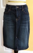 GAP Dark Blue Wash Stretch Cotton Pencil Skirt (8) - £7.66 GBP