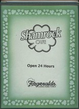 Shamrock Cafe Menu Fitzgeralds Casino Hotel Tunica Mississippi 2000 - £13.96 GBP