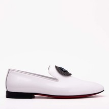 The Pombe White Patent Leather Dress Slip-on Loafer Men Shoe image 6