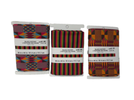 Black History Month 100% Cotton Fabric 36&quot; x 44&quot; , Stripes, You Choose Pattern! - £6.39 GBP