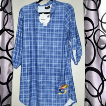 Gameday Kansas Jayhawks best dressed plaid tunic, size medium - £17.50 GBP