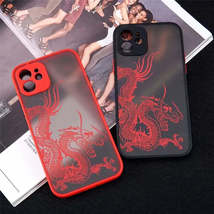 Luxury Opaque Dragon Design Phone Case For Samsung Galaxy S24 S23 S22 Ultra S21  - £6.11 GBP+