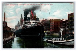 Pere Marquette Excursion Milwaukee Wisconsin WI 1910 DB Postcard V3 - £5.35 GBP