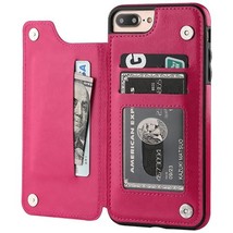 Leather Wallet Card Holding Case for iPhone 7/8/SE2/SE3 PINK - £6.12 GBP