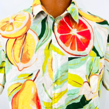 Hawaiian Aloha L Shirt Fruit Grapefruit Oranges Pears Banana Lemon  Tropical - £31.41 GBP