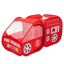 Fire Truck Tent for Kids, Toddlers, Boys &amp; Girls – Red Fire Engine Pop Up Preten - £46.99 GBP
